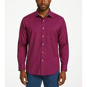 ROBERT GRAHAM X Striped Long Sleeve Button Down Shirt  sz. Large